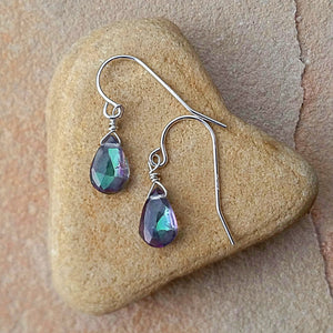 Mystic Quartz Drop Earrings - Rubarb Jewelry