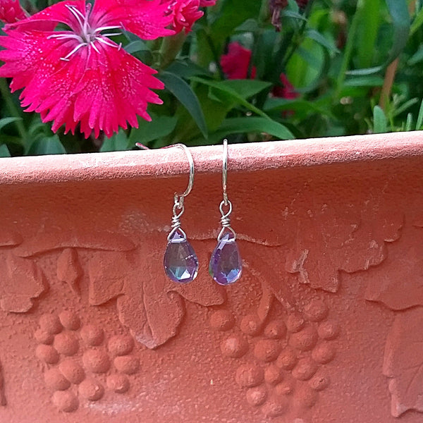 Mystic Quartz Drop Earrings - Rubarb Jewelry